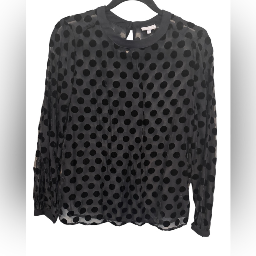 Black Polka Dot Top